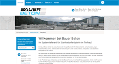 Desktop Screenshot of bauerbeton.de