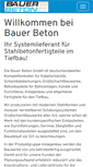 Mobile Screenshot of bauerbeton.de