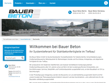 Tablet Screenshot of bauerbeton.de